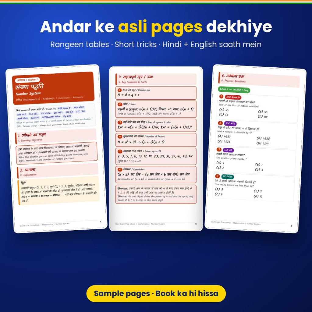Sarkari Naukri All-in-One eBook (Hindi + English) – 624 Pages PDF