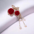 Rose & Pearl Floral Hair Clutcher