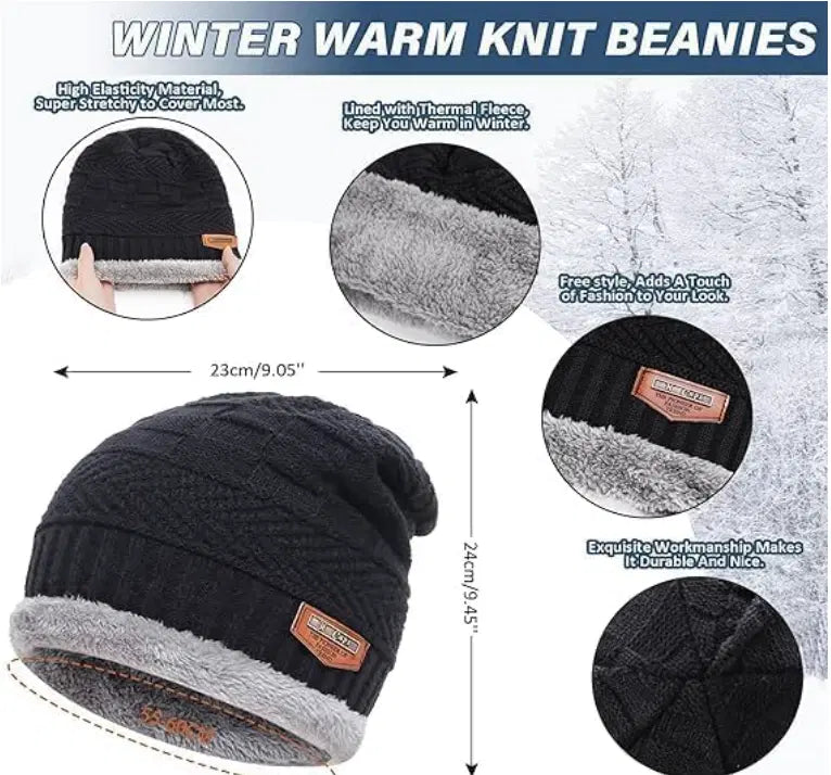 Woolen Beanie & Neck Warmer Set